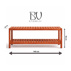 Rack para TV em Madeira de Eucalipto Rosa | Aparador Moderno para Sala