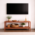 Rack para TV em Madeira de Eucalipto Rosa | Aparador Moderno para Sala